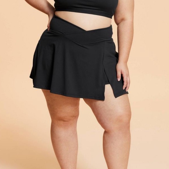 Blogilates Women's Criss Cross Slit High-Rise Skort - Picture 1 of 4
